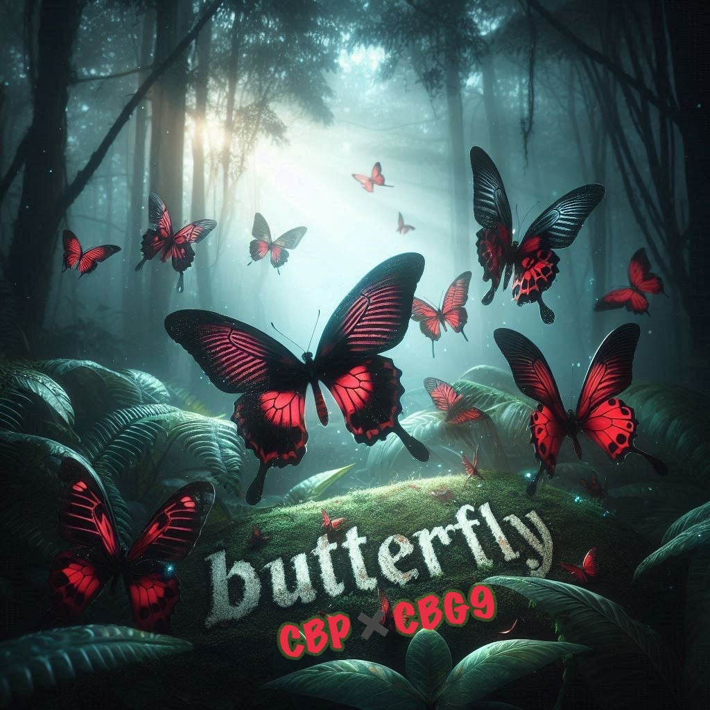 音特化リキッド "butterfly"CBP✖️CBG9 total70% OGKUSH 1ml